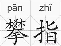 攀指的拼音