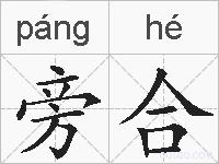 旁合的拼音