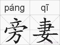 旁妻的拼音