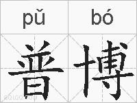 普博的拼音