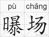 曝场的拼音