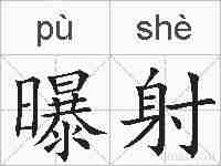 曝射的拼音