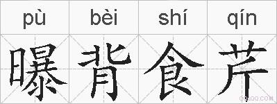 曝背食芹的拼音