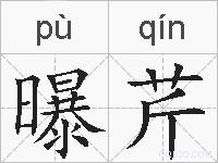 曝芹的拼音