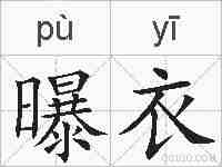 曝衣的拼音