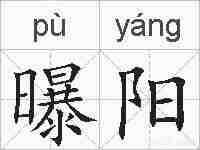 曝阳的拼音