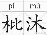 枇沐的拼音