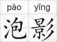 泡影的拼音