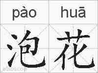 泡花的拼音