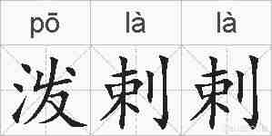 泼剌剌的拼音