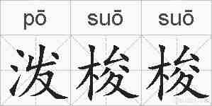 泼梭梭的拼音