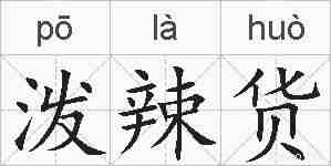 泼辣货的拼音