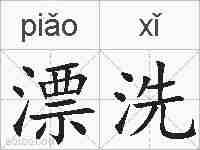 漂洗的拼音