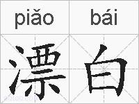 漂白的拼音