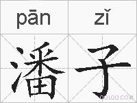 潘子的拼音