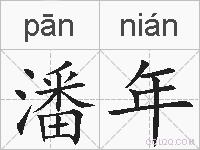潘年的拼音