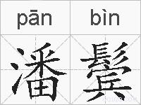 潘鬓的拼音