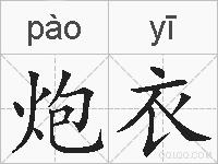 炮衣的拼音