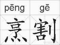 烹割的拼音
