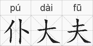 仆大夫的拼音