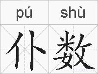 仆数的拼音