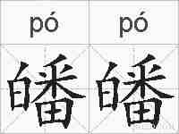 皤皤的拼音