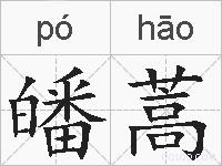 皤蒿的拼音