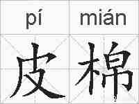 皮棉的拼音