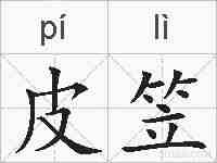 皮笠的拼音