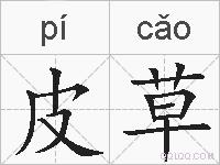 皮草的拼音