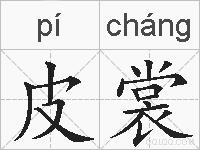 皮裳的拼音