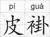 皮褂的拼音