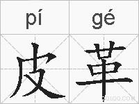 皮革的拼音