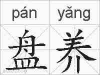 盘养的拼音
