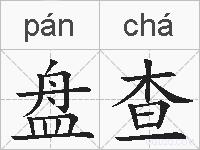 盘查的拼音