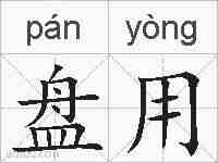 盘用的拼音