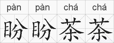 盼盼茶茶的拼音