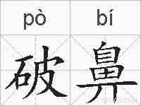破鼻的拼音