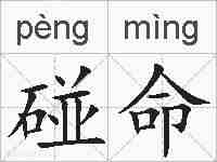 碰命的拼音