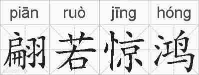 翩若惊鸿的拼音