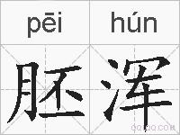 胚浑的拼音