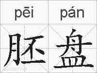 胚盘的拼音