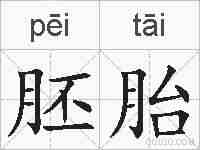 胚胎的拼音