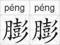 膨膨的拼音