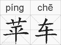苹车的拼音