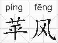 苹风的拼音