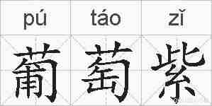 葡萄紫的拼音