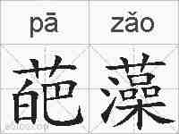 葩藻的拼音