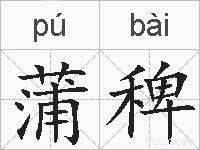 蒲稗的拼音