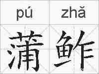 蒲鲊的拼音